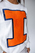 Illinois Mascot Chenille Comfort Crewneck