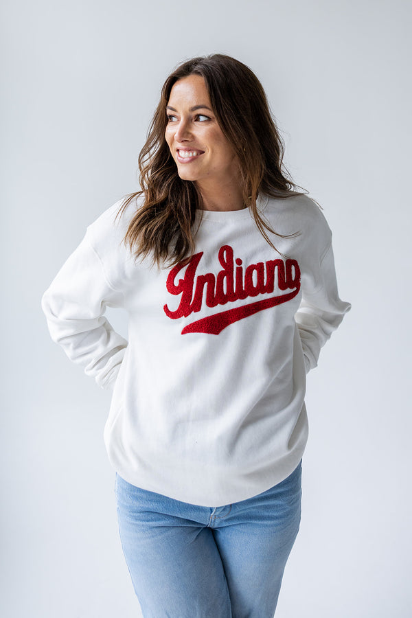 Indiana Mascot Chenille Comfort Crew