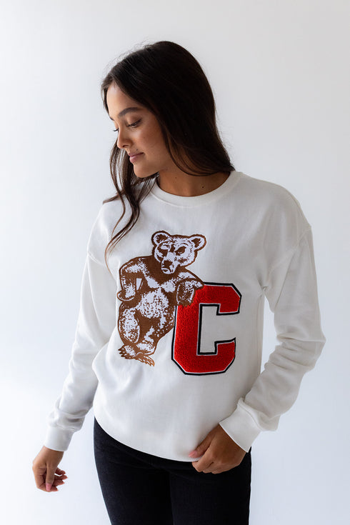 Cornell Mascot Chenille Comfort Crewneck