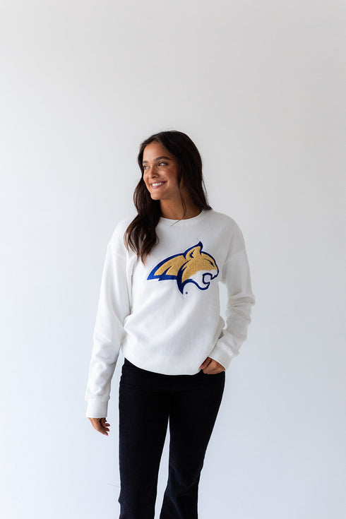 Montana State Mascot Chenille Comfort Crewneck