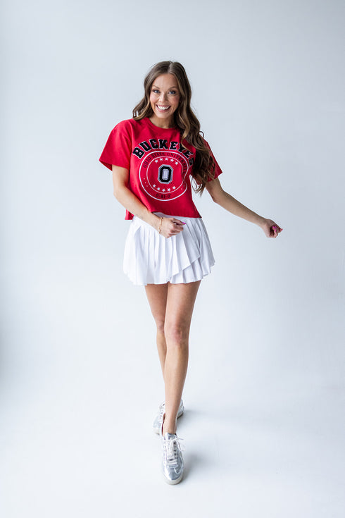 Ohio State Sayler Star Heavyweight Crop Tee
