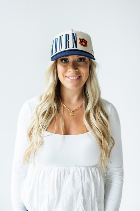 Auburn Saturday Stretch 5 Panel Canvas Baseball Hat