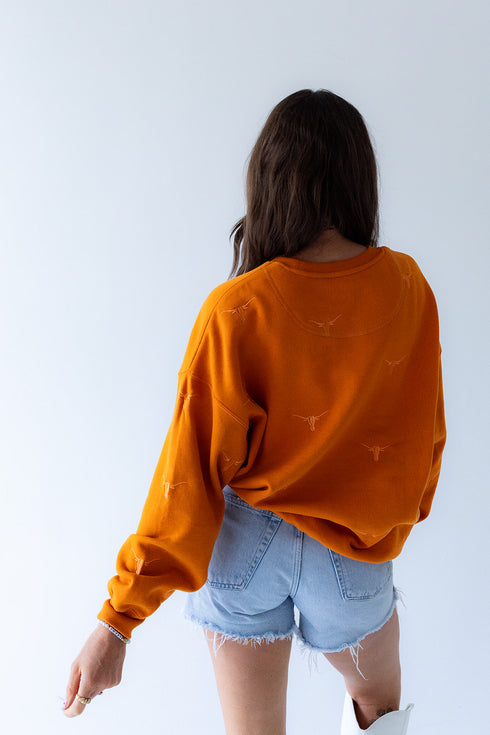 Texas Ritter Repeat Lantern Sleeve Crew