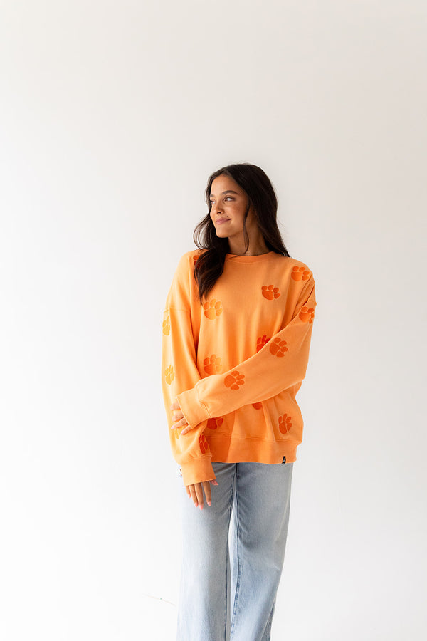 Clemson Ritter Repeat Lantern Sleeve Crew