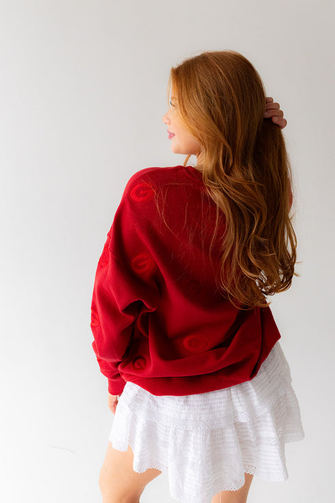 Georgia Ritter Repeat Lantern Sleeve Crew