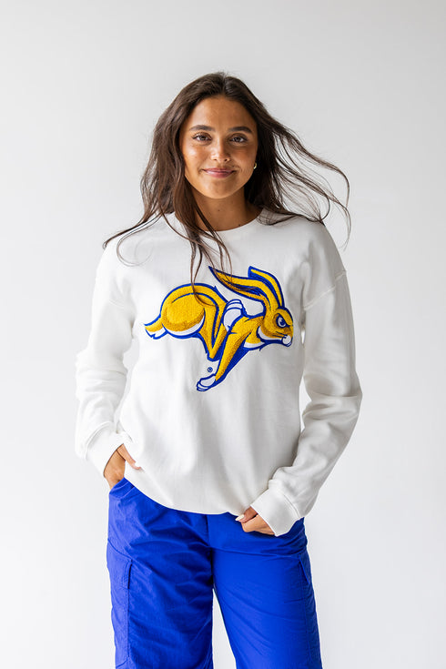 SD State Mascot Chenille Comfort Crewneck