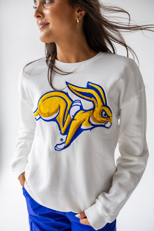 SD State Mascot Chenille Comfort Crewneck