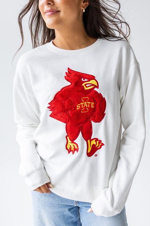 Iowa State Mascot Chenille Comfort Crew