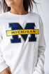 Michigan Mascot Chenille Comfort Crew