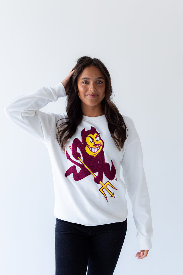 Arizona State Mascot Chenille Comfort Crew