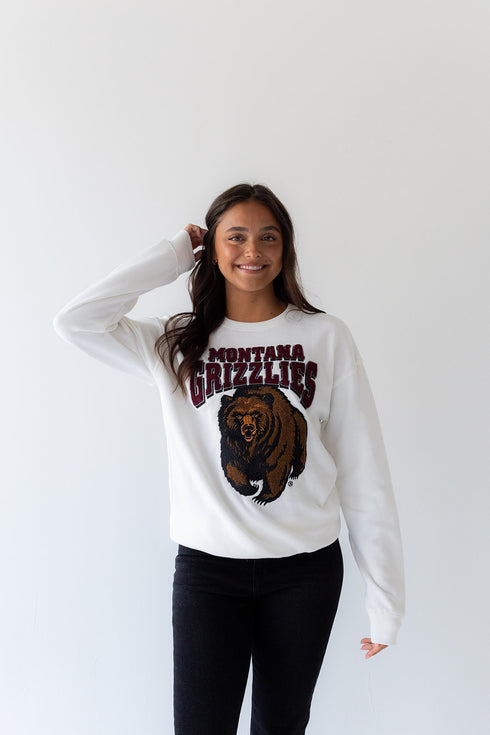 Montana Mascot Chenille Comfort Crew