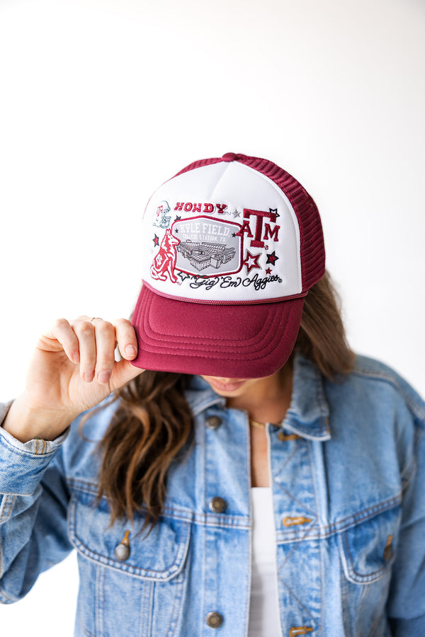 Texas A&M Layer Patch Foam Trucker Hat