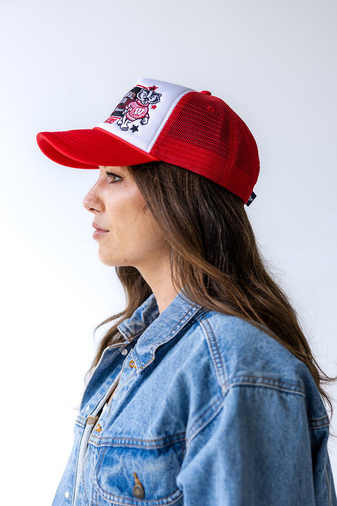 Wisconsin Layer Patch Foam Trucker Hat