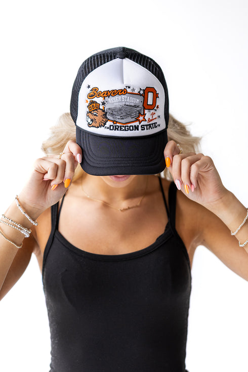 Oregon State Layer Patch Foam Trucker Hat