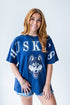 UCONN Southern Split Oversized Band Tee