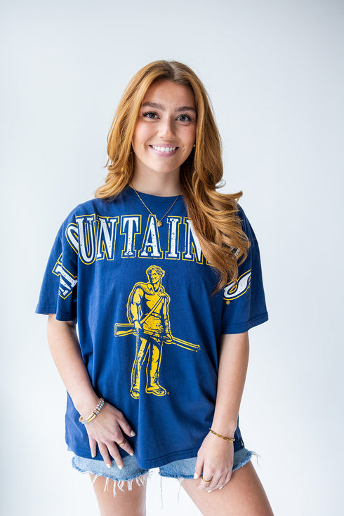 West Virginia Southern Split Oversized Band Tee