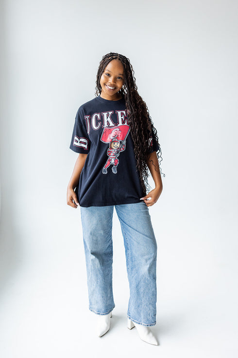 Ohio State Southern Split Oversized Band Tee