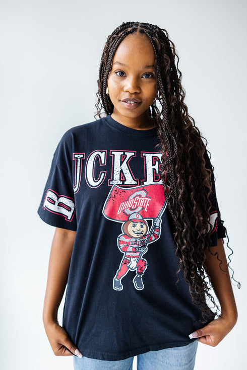 Ohio State Southern Split Oversized Band Tee
