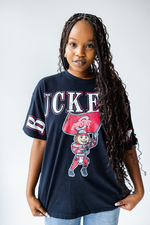 Ohio State Southern Split Oversized Band Tee
