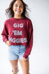 Texas A&M Perkins Chenille Cropped Longsleeve