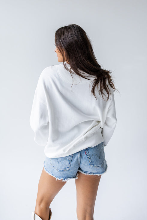 Oklahoma Philly Split Lantern Sleeve Crew