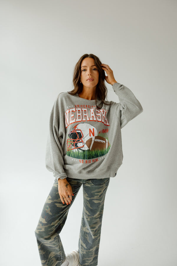 Nebraska Malone Multimedia OS Fleece Crew