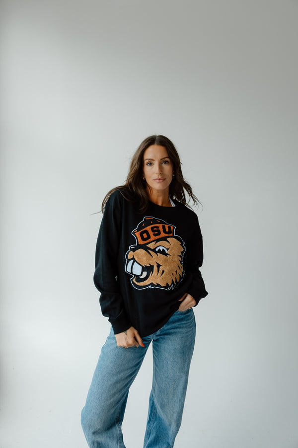 Oregon State Mascot Chenille Comfort Crew