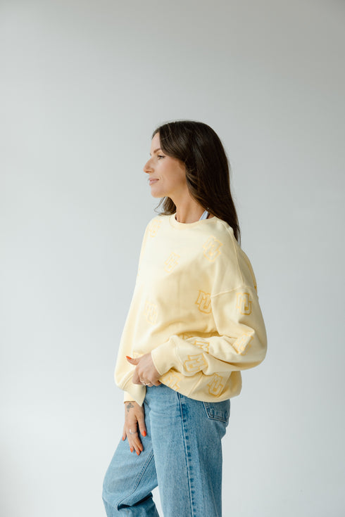 Marquette Ritter Repeat Lantern Sleeve Crew