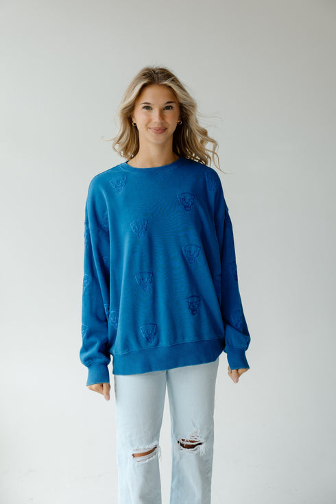 Pitt Ritter Repeat Lantern Sleeve Crew