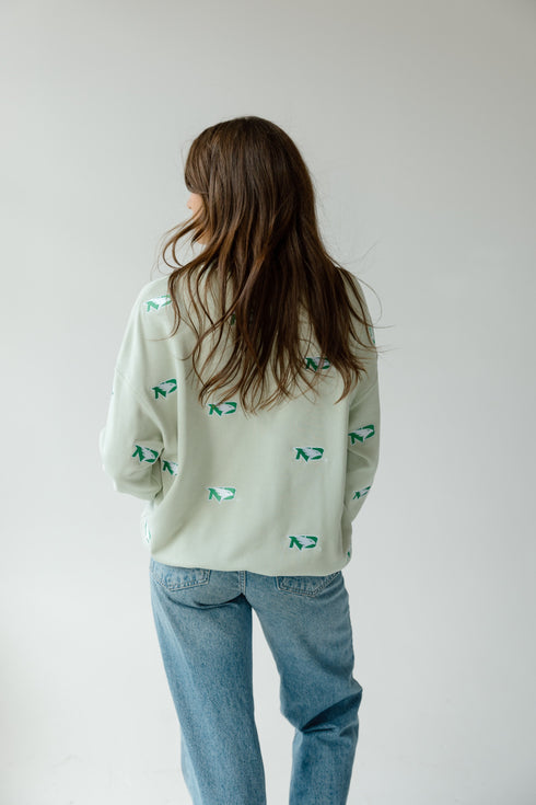 UND Ritter Repeat Lantern Sleeve Crew