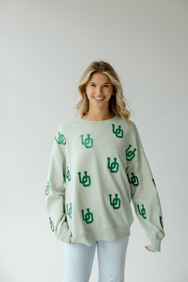 Oregon Ritter Repeat Lantern Sleeve Crew