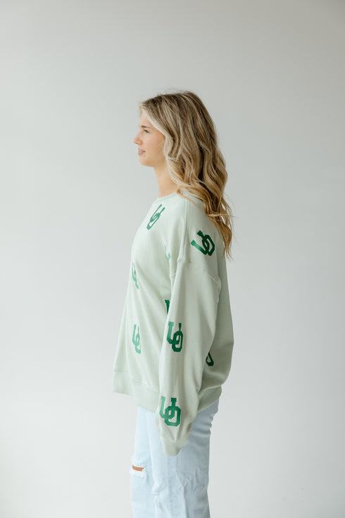 Oregon Ritter Repeat Lantern Sleeve Crew
