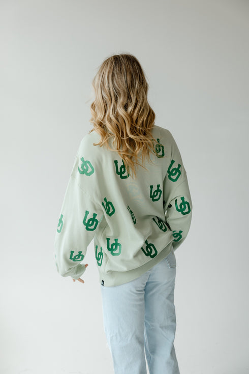 Oregon Ritter Repeat Lantern Sleeve Crew