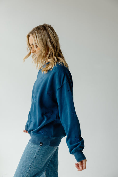 Montana State Ritter Repeat Lantern Sleeve Crew