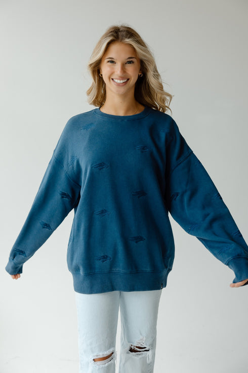Nevada Ritter Repeat Lantern Sleeve Crew