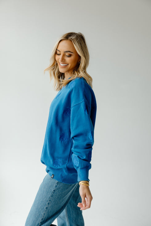 Boise State Ritter Repeat Lantern Sleeve Crew