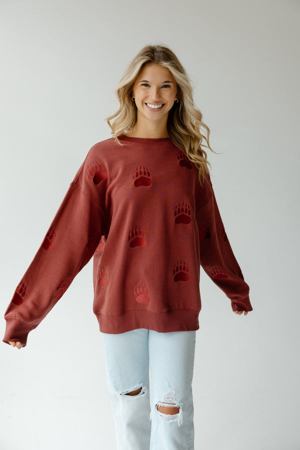 Montana Ritter Repeat Lantern Sleeve Crew