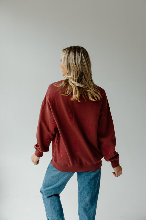 Arizona State Ritter Repeat Lantern Sleeve Crew