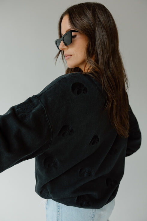 Iowa Ritter Repeat Lantern Sleeve Crew