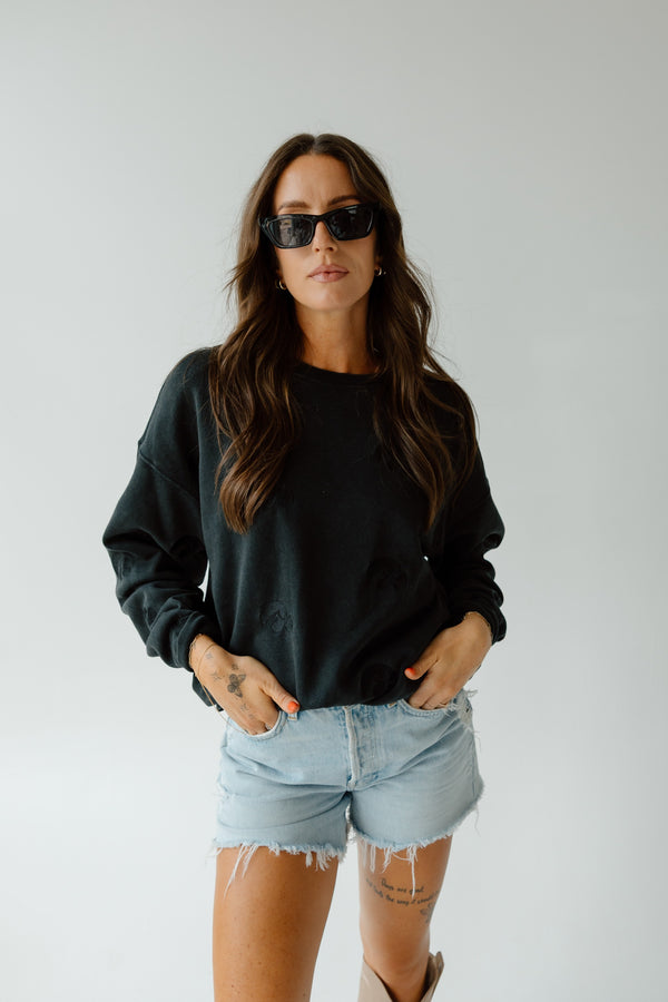 Iowa Ritter Repeat Lantern Sleeve Crew