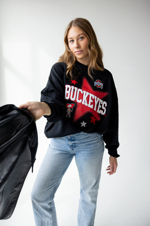 Ohio State Aura Multimedia OS Fleece Crew