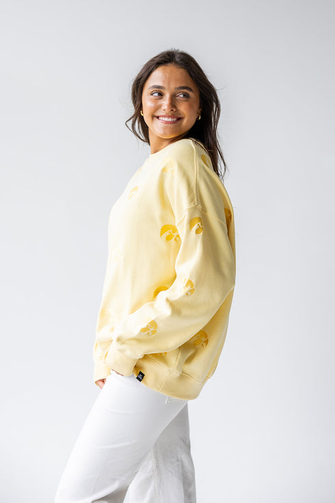 Iowa Ritter Repeat Lantern Sleeve Crew