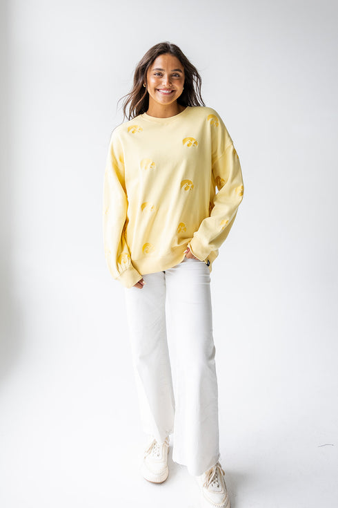 Iowa Ritter Repeat Lantern Sleeve Crew