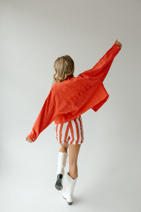 Nebraska Sanders Embroidery Canvas Twill Jacket