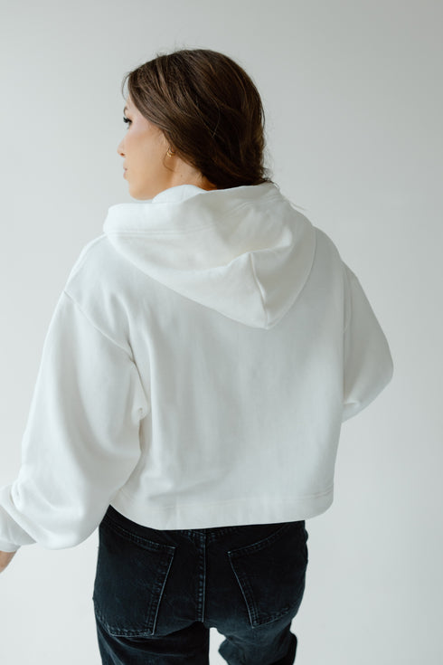 Iowa State Layer Patch Luxe Crop Hoodie