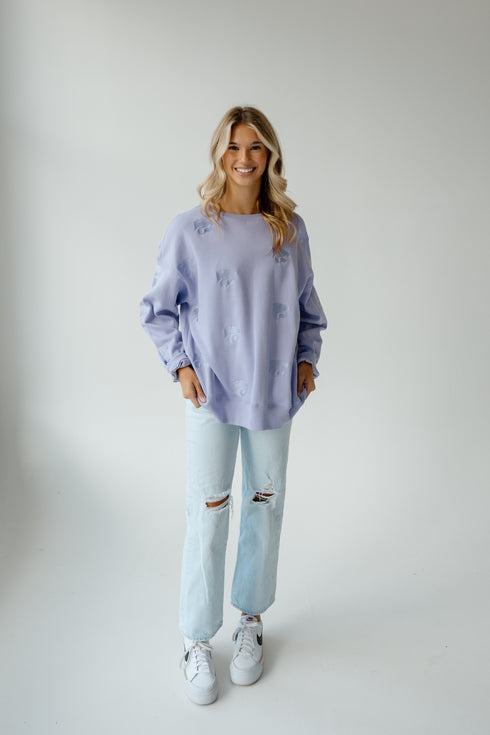 Kansas State Ritter Repeat Lantern Sleeve Crew