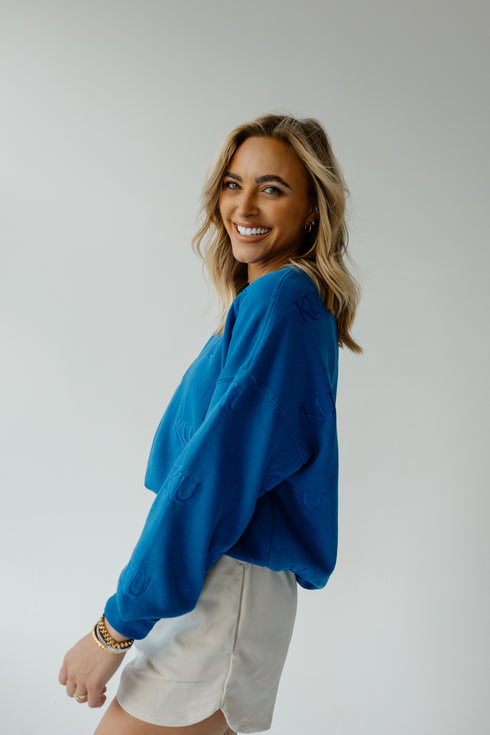 Kansas Ritter Repeat Lantern Sleeve Crew