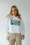 Michigan State Layer Patch Luxe Crop Hoodie