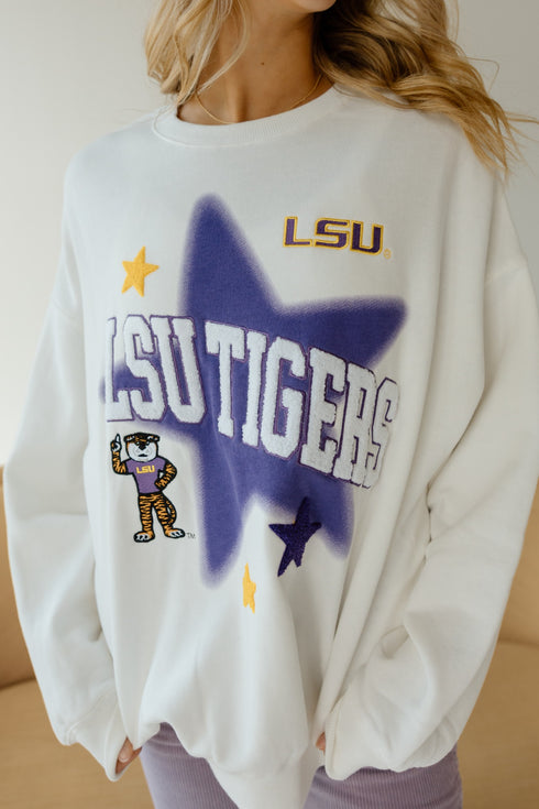 LSU Aura Multimedia OS Fleece Crew