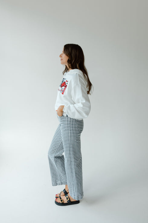 Arkansas Layer Patch Luxe Crop Hoodie